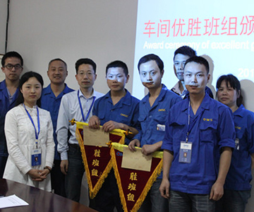 推行6SRQA月考评制度，开云网页版页面登录车间管理水平再上新台阶
